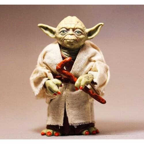 NEW Hot Movie Star Wars The Force Awakens Master Yoda Action Figure Toys Birthday Gifts for Children Fighting Yoda joint figuras