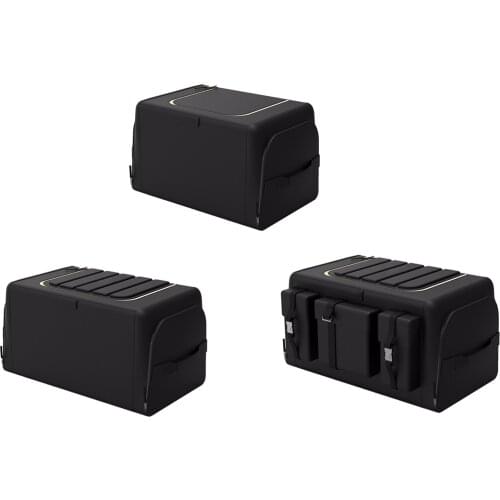 Car Trunk Organizer Box Large Capacity Oxford Cloth Foldable Nonslip Cargo Storage Box With Lid For Auto Car Interior Accessory