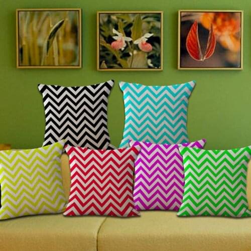 Famous Designer Home Decorative Linen Pillow Case Cover For Brand Quality Pillowcase Home Hotel Modern Brief Wave Geometric