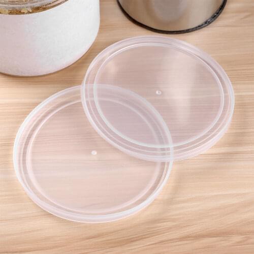 12 Jars Lids Reusable Plastic Storage Canning Covers Tight Sealing Food Can Caps Leak Proof Lid Cover for Dog Cat Pet Food Saver