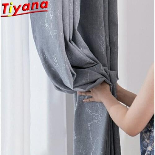 Luxury Grey Art Bronzing Curtains for Living Room Modern Silver Lightning Pattern Blackout Window Drapes Bedroom Height 280cm