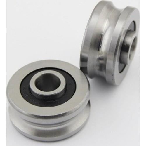 10/50pcs/lot SG20 U Groove pulley ball bearings SG6RS 6*24*11 mm Track guide roller bearing for pulley for embroidery machine