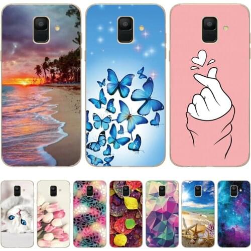 Silicon Phone Case For Samsung Galaxy A6 2018 Dual SIM SM A600 A600F Soft Tpu Back Cover For Samsung A6 Plus 2018 A605 A605F pop