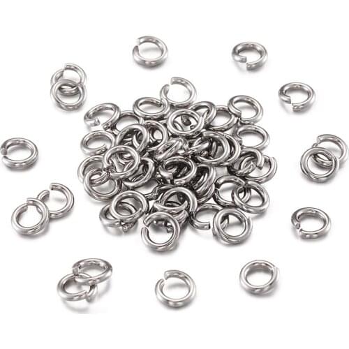 10g 6mm 7mm 8mm Stainless Steel Jump Rings Split Ring Closed But Not Soldered DIY Jewelry Making Findings Accessories