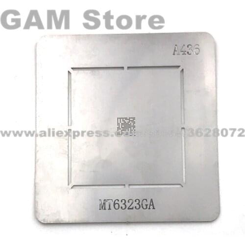 MT6323GA BGA Stencil For Redmi Note Hongmi Power IC Reballing Pins BGA Direct Heating Template A436