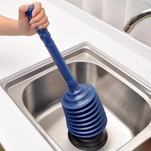 Blue Color Toilet Pump Closetool Sink Dredging Device Toilet Vacuum Sucker Toilet Plunger Cleaning Tool Bathroom Product
