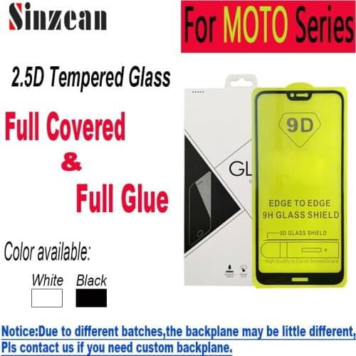 100pcs 9D Full Glue Tempered Glass for MOTO G10/G9 Power/G8 Plus/G8 Play/G8 Power/G7 Play/G7 Power/E6 Plus 2.5D Screen Protector
