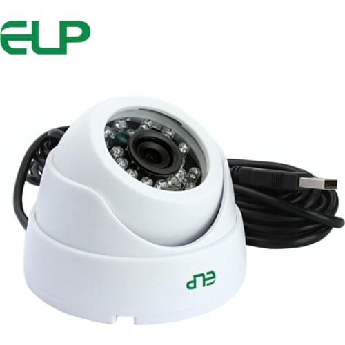 1.3MP white color Day and night 8mm lens 1280X960 IR Cut and IR LED board plastic dome usb camera module for industrial field