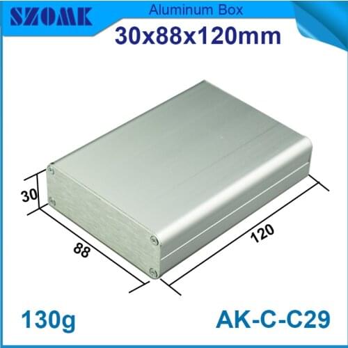 1 piece pcb manufacture Extrusion power supply case aluminum material enclosure metal electronic diy 30(H)x80(W)x120(H)mm