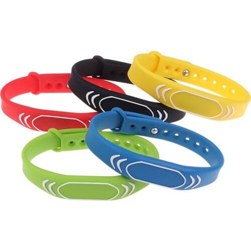 1PC 125khz EM4100 Read Only Rfid Access Control Card Wrist Band Bracelet Tag