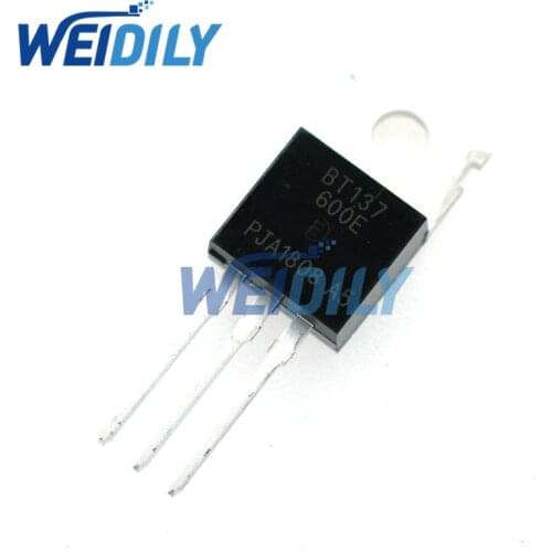 10PCS/Lot New BT137-600E BT137-600 BT137 Triode TO-220 8A 600V Wholesale