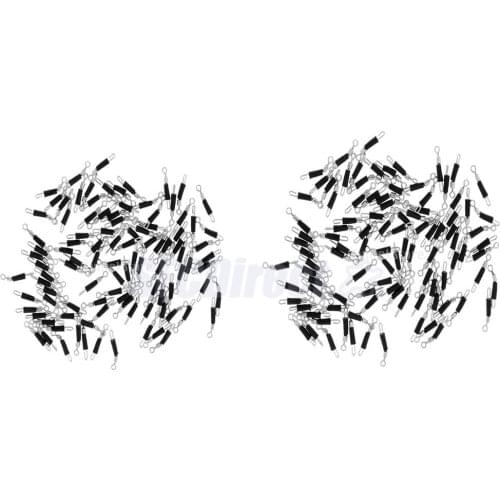 200pcs Fishing Swivels Line Connector Quick Change Rolling Swivels Steel M L