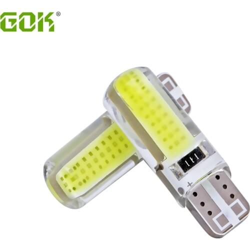 50pcs wholesale T10 COB led 18 Chips 194 W5W t10 led Silicone case Car styling car led source led Waterproof Wedge lamp 12v