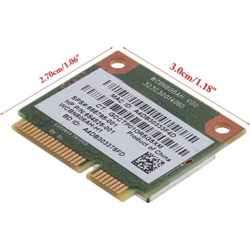 Bluetooth Wireless Mini PCIE Card 802.11bgn 655795-001 654825-001 AR5B225 for HP