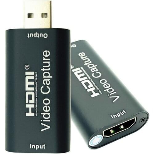 Video Capture Card HDMI Capture Device USB 2.0 Game Capture Live Streaming Grabber Record Box for PC PS4 HD Camera Capture Card