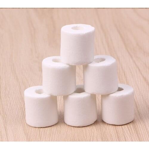 500 g Ceramic ring for aquarium Glass Ring Biological ring Material House Fish tank Filter Media With Net bag