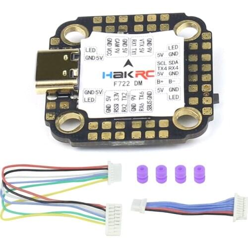 HAKRC 20*20mm Flight Controller F722/F405 DM MINI 3-6S Barometer Gyroscope Dual BEC 5V/3A 9V/2.5A for FPV Racing Drone RC Models