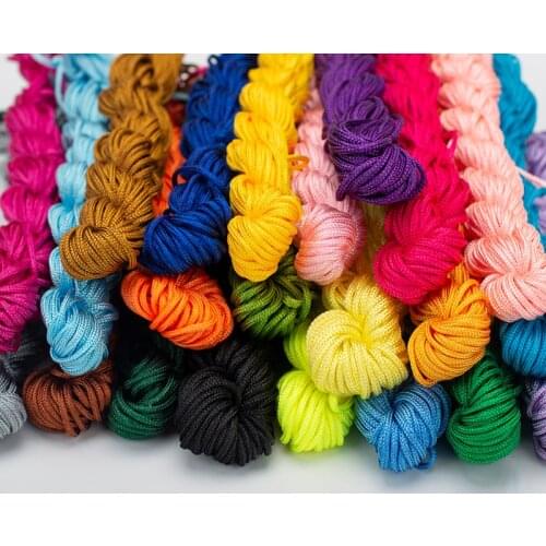 OAR 1.5MM Matte nylon cord 22color Macrame thread 13meters for diy Bracelets Braided and necklaces Jewelry handmake Accessorie