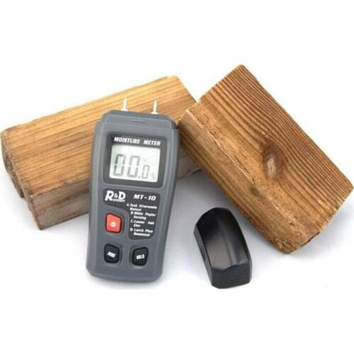 MT-10 0-99.9% Two Pins Digital Wood Moisture Meter Humidity Tester Timber Damp Detector Wood Moisture Tester