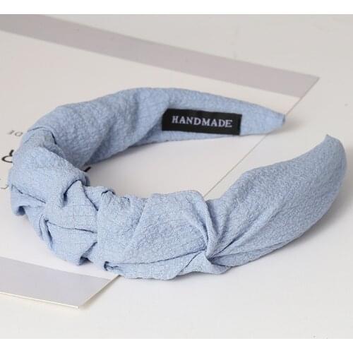 Knot Headbands Folds Splice Pattern Hair Hoop Headbands Ornament Accessories Fashion Exquisite PU Leather for Women Adult Girls