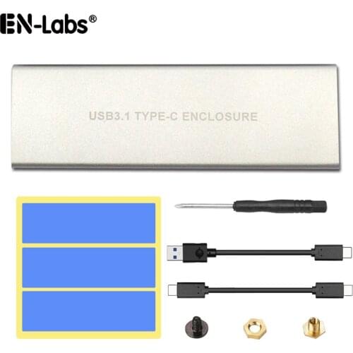 USB 3.1 USBC to NVMe SSD M.2 PCIe Converter Adapter Type C Gen2 10Gbps to M-Key HDD w/ Aluminum Case & Thermal Pad 2280/60/42/30