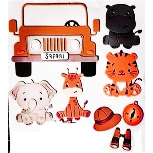Full set, cars and animals Metal Cutting Dies for DIY Scrapbooking Album Paper Cards Decorative Crafts Embossing Die Cuts