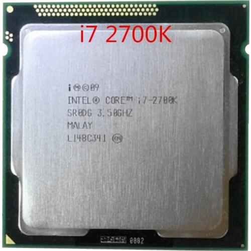 Free shipping intel Core i7-2700K i7 2700K(3.5Ghz/8MB/4 cores/Socket 1155/5 GT/s DMI)Desktop CPU