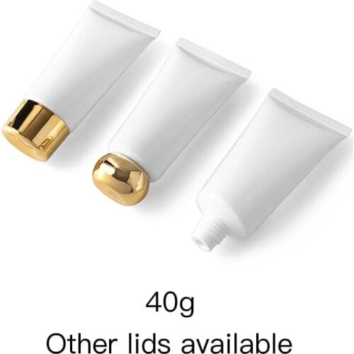 Empty 40ml Hand Foot Cream Soft Tube 40g Makeup Foundation Skincare Serum Squeeze Black Mask Travel Bottle Cosmetic Containers