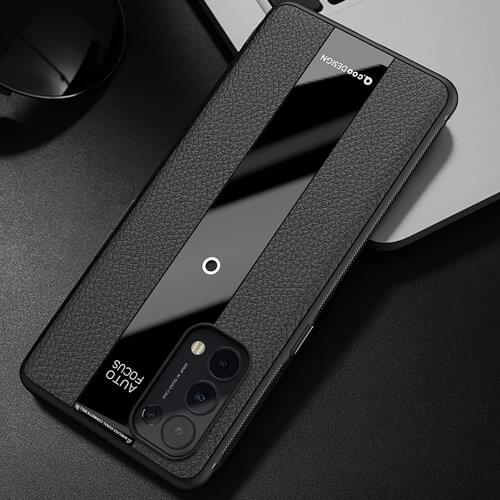 Reno 5 Luxury Litchi Veins Silicone Phone Case For OPPO Reno 5 Pro Plus Ultra-thin Painting TPU Cover Coque For Find X3 Lite Neo