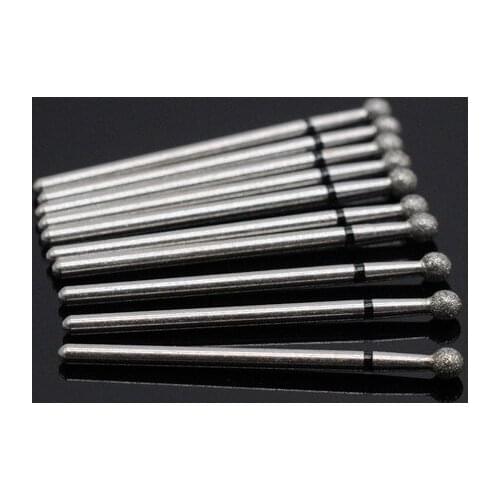 SD35 10 Pcs Dental Grinding Needle Shape Polishing Burs 2.35mm Shank Diamond Grinding Bur Drill Bits Sets