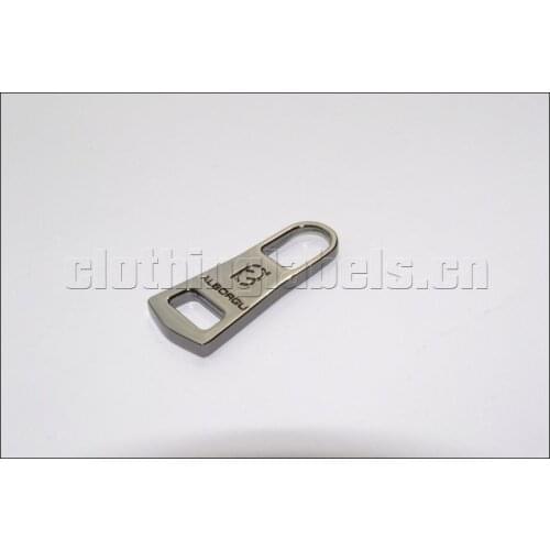 Zipper puller for clothing jacket zinc alloy clothing label metal material