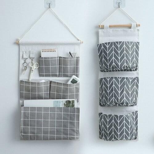 Storage Cloth Hanging Bag Home Dormitory Hanging Pocket Behind Doors Multi Pocket Storage Bag Suspended Layered Storage Bag