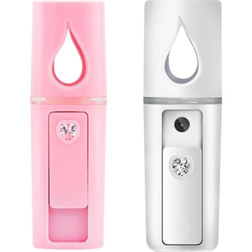 Handy Nano Cool Mist Sprayer Facial Mister Steamer Face Humidifier with USB Rechargeable Moisturizing Cleansing Skin Care Tools