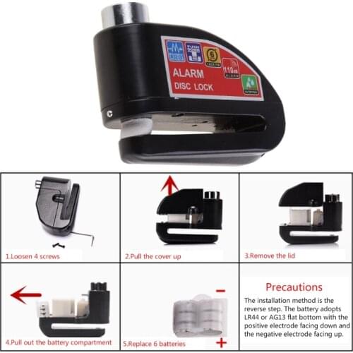 Universal Wheel Disc Brake Lock Anti-Theft Wheel Disc Lock for Motorcycle Scooter Accessories