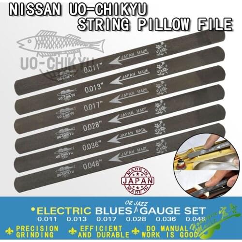 1 pcs Imported from Japan uo-chikyu fish and earth printing precision file, harp pillow, notch file for polishing the top