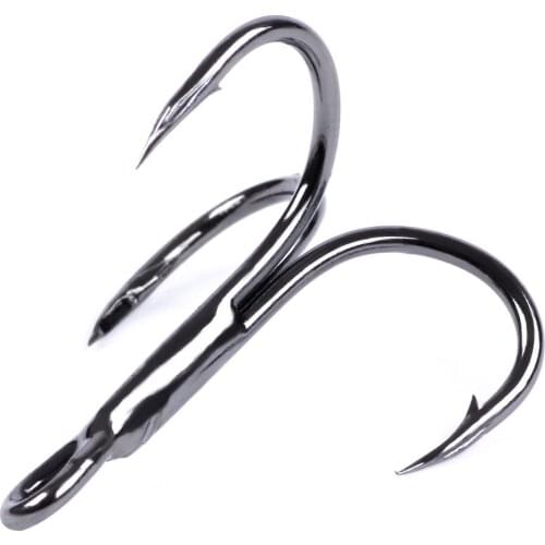 1pack (15pcs/20pcs) Fishing Hook Treble Hook 2# 4# 6# 8# 10# Baitholder Wobblers Gig Fly Tying Bass Lure Holder Set Saltwater