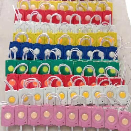 1000pcs DC24v 2.4W injection COB LED Module Single Module Red/Green Blue/Pink/Yellow Led Backlight Channel Letter Sign Module