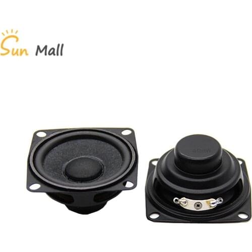 2PCS 53mm2 inch Magnetic Speaker 4 ohm 8W Small Bass Multimedia Speaker with fixed hole