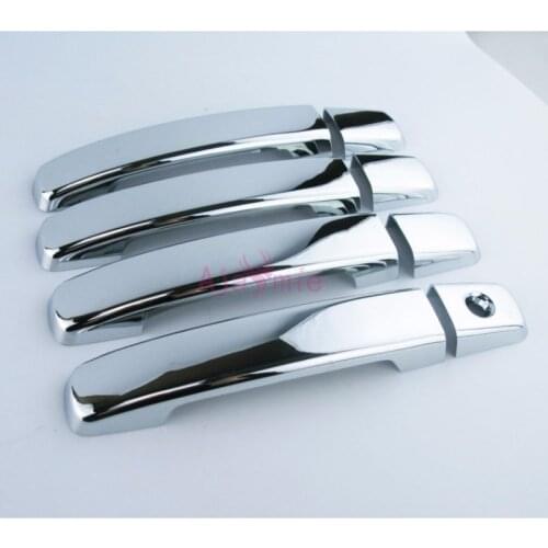 Accessories For Nissan NAVARA D400 Frontier 2006-2014 Door Handle Cover one/no Key Hole Panel Trim Chrome Detector Car Styling