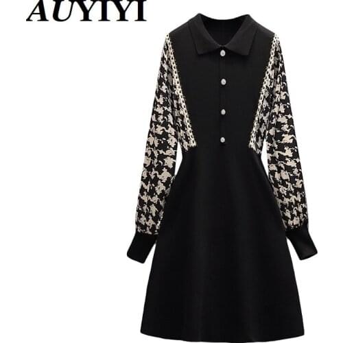Модные вязаные платья AUYIYI China At AliExpress