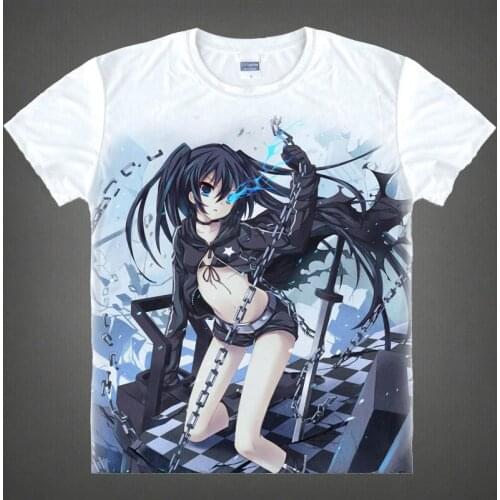 Burakku Rokku Shuta T-Shirt Chariot Shirt heat-transferred t-shirts anime Fan sexy cool ostume t-shirt men women Cosplay Anime a