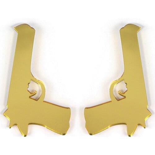 Punk Hip Hop Exaggerated Acrylic Gun Long Drop Earring For Women Girls Vintage Funny Geometric Big Earring Jewelry Party Gifts