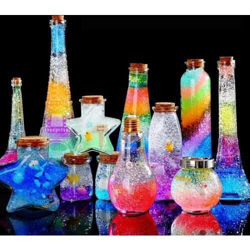 4bag Pearl Shaped Crystal Soil Water Beads Mud Grow Magic Jelly Balls Hydrogel Gel Kids Children Toy Wedding Home Decor Potted