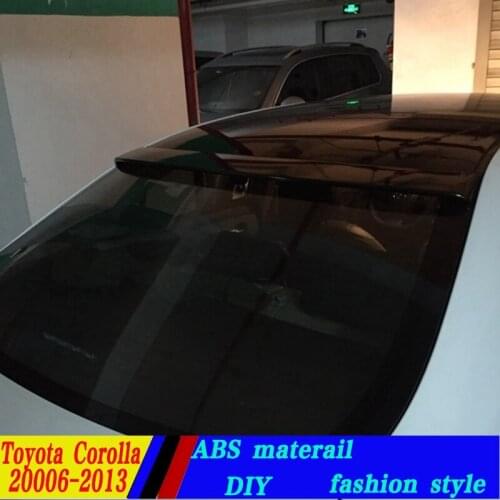 Use for toyota corolla altis roof spoiler 2006-2013 corolla alti roof spoiler High Quality ABS Material Car Rear Wing spoiler