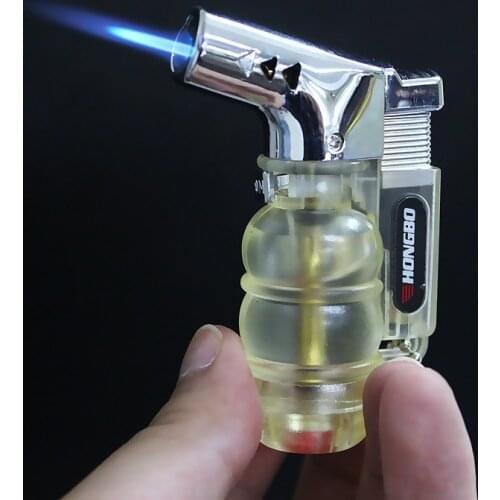 Mini Torch Jet Gun Lighter Windproof Blue Flame Cigar Lighters For BBQ Kitchen Outdoor Camping Ignition Smoking Accessorie