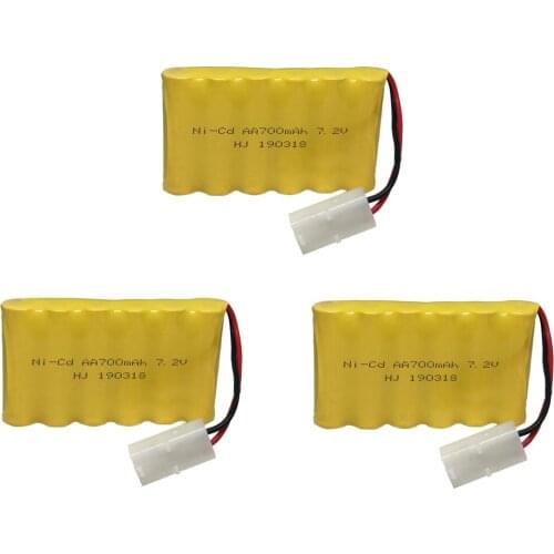 7.2V 700mAh Ni-Cd battery group Remote Control toy electric lighting security facilities 6*AA battery for RC Toys Cars Gun Ship