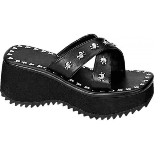 New Women Wedges Sandals Summer Casual Muffin Slip On Platform Flip Flops Ladies Slippers Party Peep Toe Sandals Sandalias Mujer