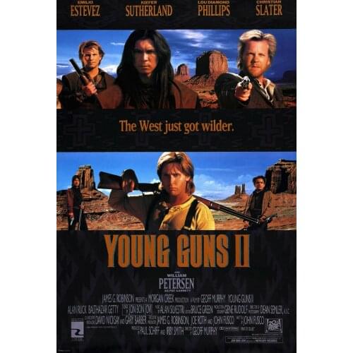 NEW YOUNG GUNS II MOVIE Art print Silk poster Home Wall Decor