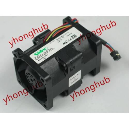 Nidec R40W12BHCA-07T10 DC 12V 0.95A 6-wire 40x40x56mm Server Cooling Fan