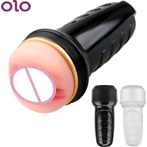 OLO Male Masturbation Cup Realistic Vagina Soft Pussy Male Masturbator Sex Toys for Men Sex Products Erotic Toys Sex Machine